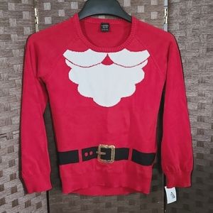 Girls size large Santa sweater